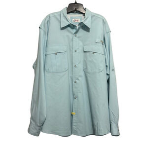Worldwide Sportsman Long Sleeve Sky Blue Button Down Shirt - Size XL